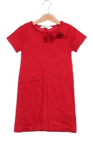 Детска рокля H&M, Размер 4-5y/ 110-116 см, Цвят Червен, Цена 23,94 лв.