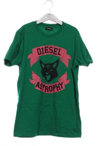 Детска тениска Diesel, Размер 13-14y/ 164-168 см, Цвят Зелен, Цена 34,00 лв.