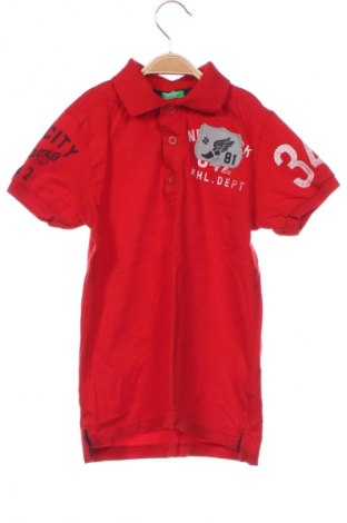 Dziecięcy T-shirt United Colors Of Benetton, Rozmiar 7-8y/ 128-134 cm, Kolor Czerwony, Cena 34,48 zł