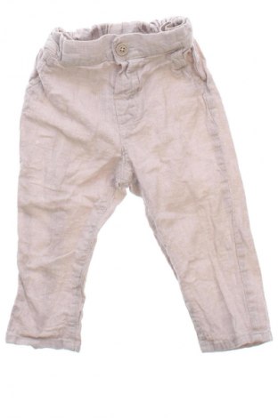 Детски панталон H&M, Размер 9-12m/ 74-80 см, Цвят Бежов, Цена 21,51 лв.