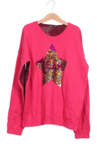 Kinderpullover United Colors Of Benetton, Größe 12-13y/ 158-164 cm, Farbe Rosa, Preis 26,09 €