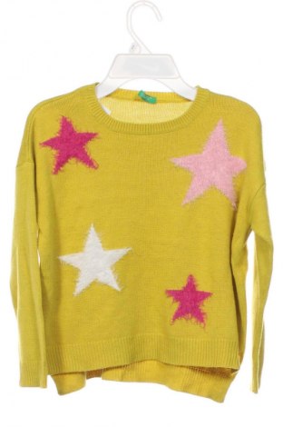 Gyerek pulóver United Colors Of Benetton, Méret 8-9y / 134-140 cm, Szín Sárga, Ár 4 600 Ft