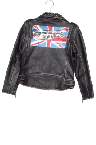 Детско кожено яке John Galliano, Размер 5-6y/ 116-122 см, Цвят Черен, Цена 188,00 лв.
