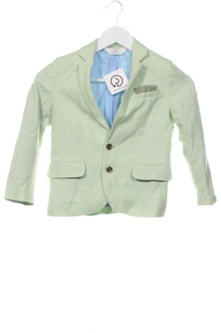 Детско сако H&M, Размер 5-6y/ 116-122 см, Цвят Зелен, Цена 31,92 лв.