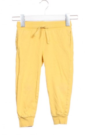 Детско спортно долнище H&M, Размер 2-3y/ 98-104 см, Цвят Жълт, Цена 13,82 лв.