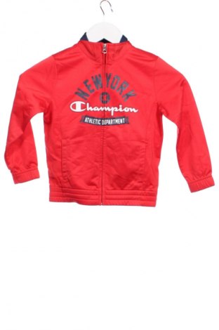 Детско спортно горнище Champion, Размер 3-4y/ 104-110 см, Цвят Червен, Цена 18,99 лв.