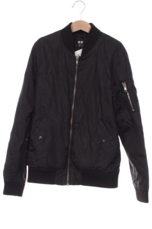 Dětská bunda  H&M, Velikost 10-11y/ 146-152 cm, Barva Černá, Cena  407,00 Kč