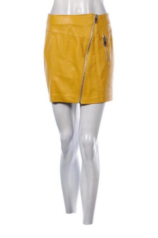 Δερμάτινη φούστα Stradivarius, Μέγεθος S, Χρώμα Κίτρινο, Τιμή 18,47 €