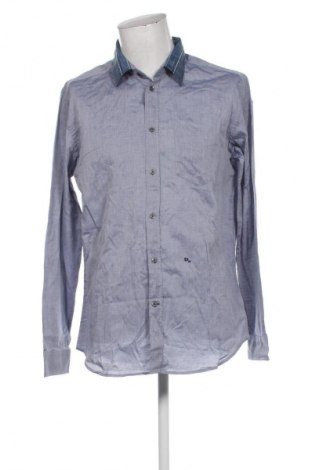 Ανδρικό πουκάμισο Diesel, Μέγεθος XXL, Χρώμα Μπλέ, Τιμή 79,28 €