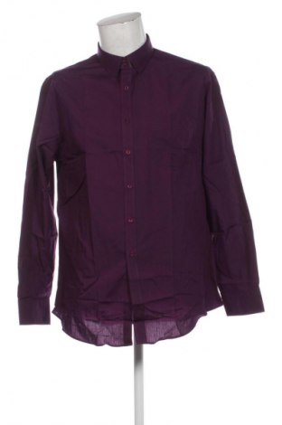 Herrenhemd F&F, Größe L, Farbe Lila, Preis 15,00 €