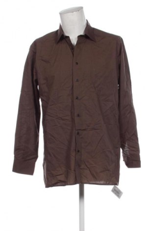 Ανδρικό πουκάμισο Olymp, Μέγεθος XL, Χρώμα Καφέ, Τιμή 15,99 €