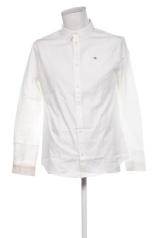 Мъжка риза Tommy Jeans, Размер L, Цвят Бял, Цена 42,94 €