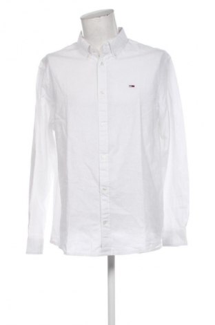 Мъжка риза Tommy Jeans, Размер XL, Цвят Бял, Цена 70,55 €