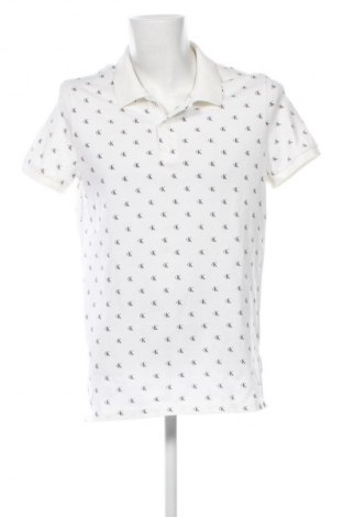 Męski T-shirt Calvin Klein Jeans, Rozmiar XL, Kolor Biały, Cena 110,07 zł