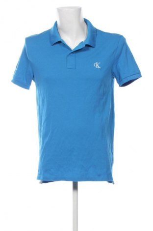 Męski T-shirt Calvin Klein Jeans, Rozmiar L, Kolor Niebieski, Cena 110,07 zł