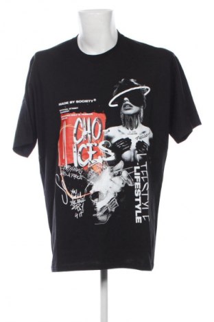 Męski T-shirt Made by Society, Rozmiar L, Kolor Kolorowy, Cena 62,07 zł