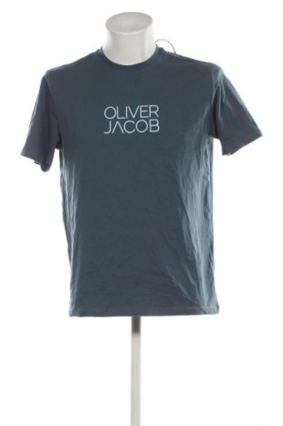 Herren T-Shirt Oliver Jacob, Größe L, Farbe Blau, Preis € 20,99