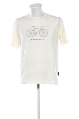 Męski T-shirt Oliver Jacob, Rozmiar L, Kolor ecru, Cena 83,99 zł