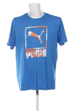 Męski T-shirt PUMA, Rozmiar XXL, Kolor Niebieski, Cena 62,07 zł