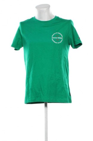 Męski T-shirt Tommy Hilfiger, Rozmiar L, Kolor Zielony, Cena 147,99 zł