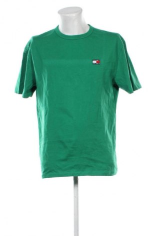 Férfi póló Tommy Jeans, Méret L, Szín Zöld, Ár 14 059 Ft