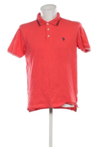 Męski T-shirt U.S. Polo Assn., Rozmiar L, Kolor Różowy, Cena 129,99 zł