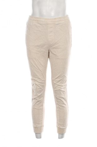 Pantaloni raiați de bărbați Zara, Mărime M, Culoare Bej, Preț 48,99 Lei