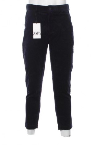 Herren Cordhose Zara, Größe M, Farbe Blau, Preis 31,68 €