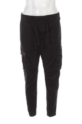 Pantaloni raiați de bărbați Zara, Mărime L, Culoare Negru, Preț 48,99 Lei