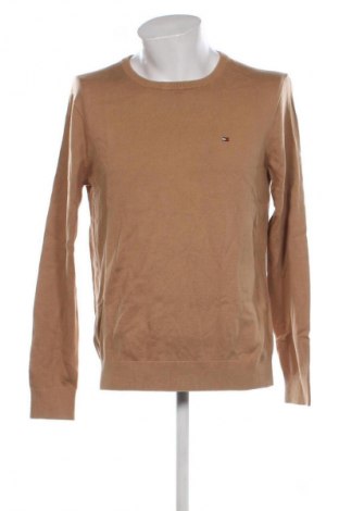 Męski sweter Tommy Hilfiger, Rozmiar L, Kolor Beżowy, Cena 203,99 zł