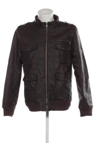 Ανδρικό δερμάτινο μπουφάν Identic, Μέγεθος L, Χρώμα Καφέ, Τιμή 68,99 €