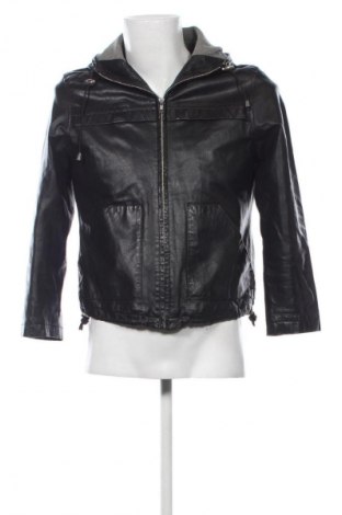 Geacă de piele pentru bărbati Unbranded, Mărime M, Culoare Negru, Preț 281,58 Lei