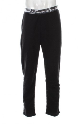 Мъжко спортно долнище Quechua, Размер L, Цвят Черен, Цена 26,99 лв.