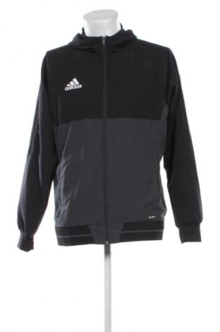 Ανδρική αθλητική ζακέτα Adidas, Μέγεθος L, Χρώμα Μαύρο, Τιμή 27,99 €