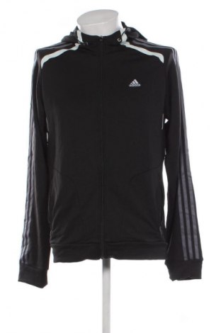 Ανδρική αθλητική ζακέτα Adidas, Μέγεθος M, Χρώμα Μαύρο, Τιμή 28,99 €