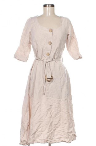 Рокля Mango, Размер L, Цвят Бежов, Цена 41,00 лв.