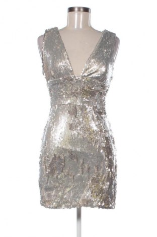Рокля Zara, Размер S, Цвят Сребрист, Цена 34,00 лв.