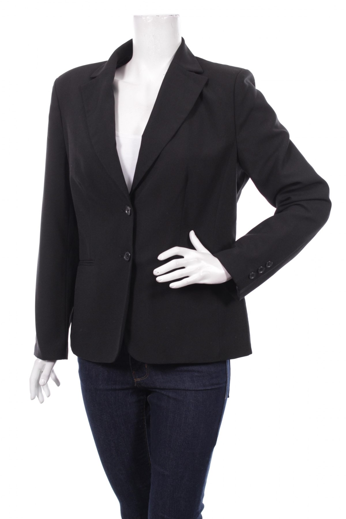 Дамско сако 4/5/6 Fashion Concept, Размер M, Цвят Черен, Цена 26,35 лв.