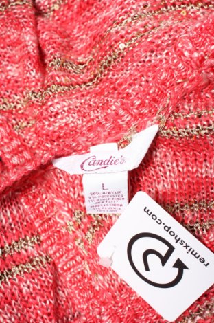 Дамски пуловер Candie's, Размер L, Цвят Червен, Цена 5,50 лв.