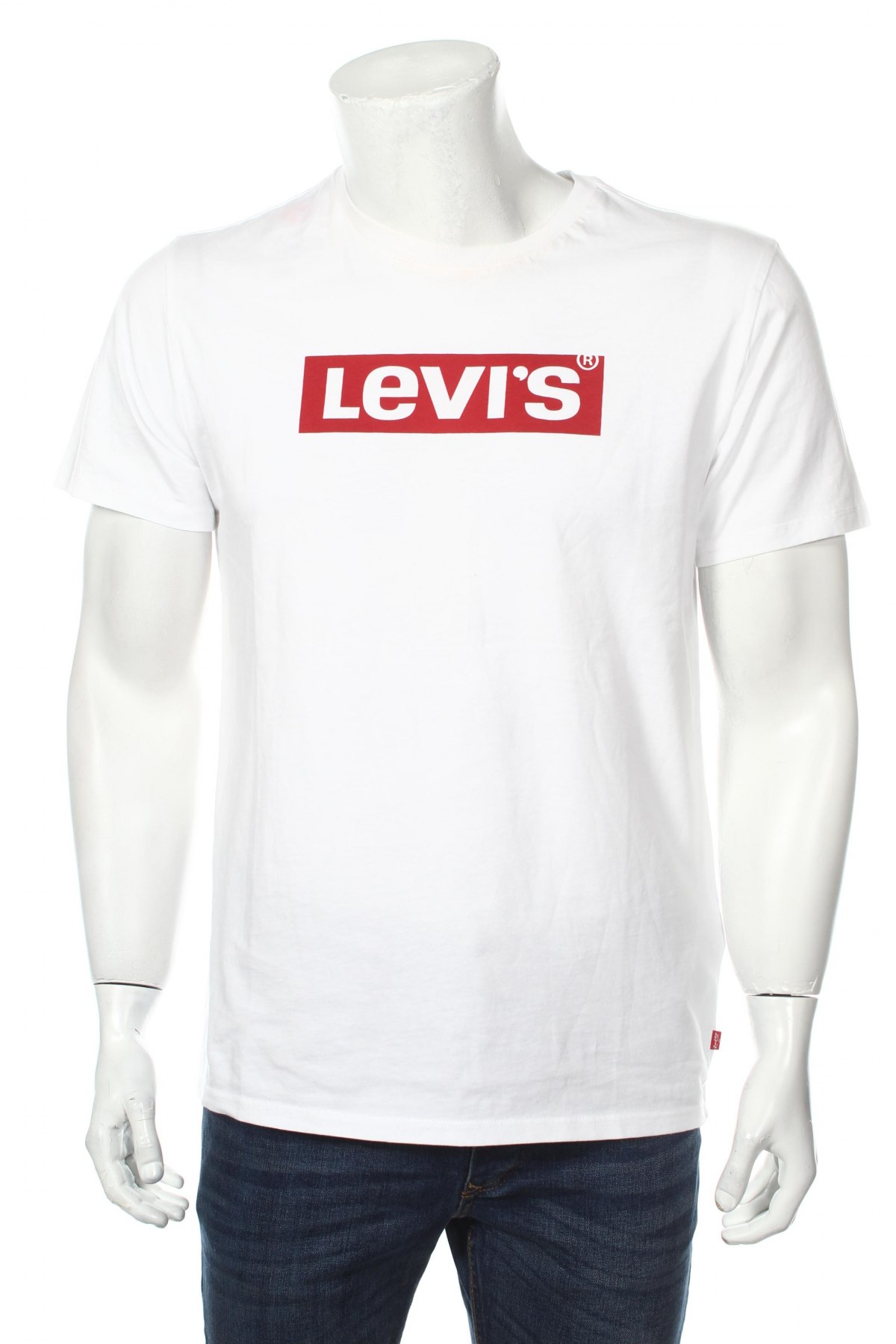 Мъжка тениска Levi's, Размер L, Цвят Бял, Цена 44,20 лв.