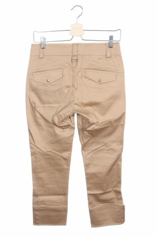 Дамски панталон Stefanel, Размер XS, Цвят Бежов, 97% памук, 3% еластан, Цена 29,90 лв.