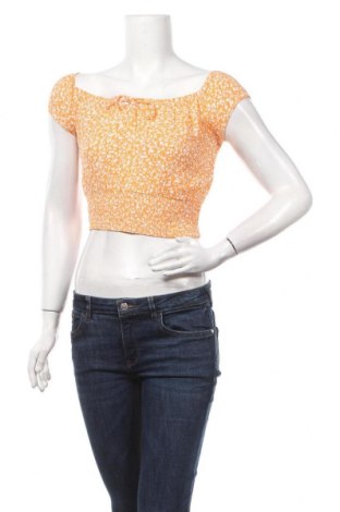 Γυναικεία μπλούζα Bershka, Μέγεθος XS, Χρώμα Κίτρινο, Βισκόζη, Τιμή 8,04 €