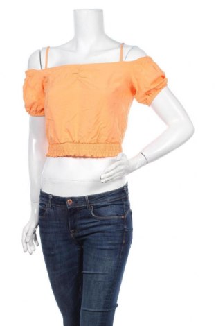 Дамска блуза Bershka, Размер M, Цвят Оранжев, Цена 23,40 лв.