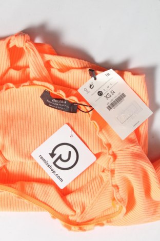 Дамска блуза Bershka, Размер XS, Цвят Оранжев, Цена 14,82 лв.