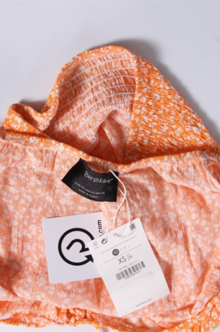 Дамска блуза Bershka, Размер XS, Цвят Оранжев, Цена 10,14 лв.