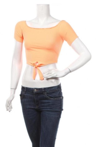 Γυναικεία μπλούζα Bershka, Μέγεθος XS, Χρώμα Πορτοκαλί, 93% πολυεστέρας, 7% ελαστάνη, Τιμή 15,20 €