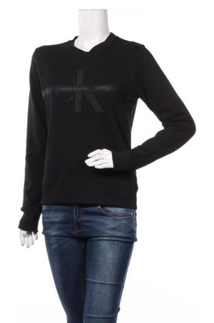Дамска блуза Calvin Klein Jeans, Размер S, Цвят Черен, Памук, Цена 95,40 лв.