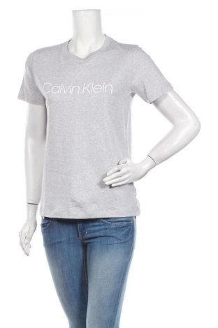 Damen T-Shirt Calvin Klein, Größe S, Farbe Grau, Baumwolle, Preis 15,88 €