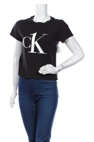 Damen T-Shirt Calvin Klein, Größe S, Farbe Schwarz, Preis 28,50 €