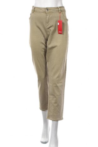 Damskie jeansy S.Oliver, Rozmiar XL, Kolor Zielony, 56% bawełna, 42% wiskoza, 2% elastyna, Cena 204,38 zł